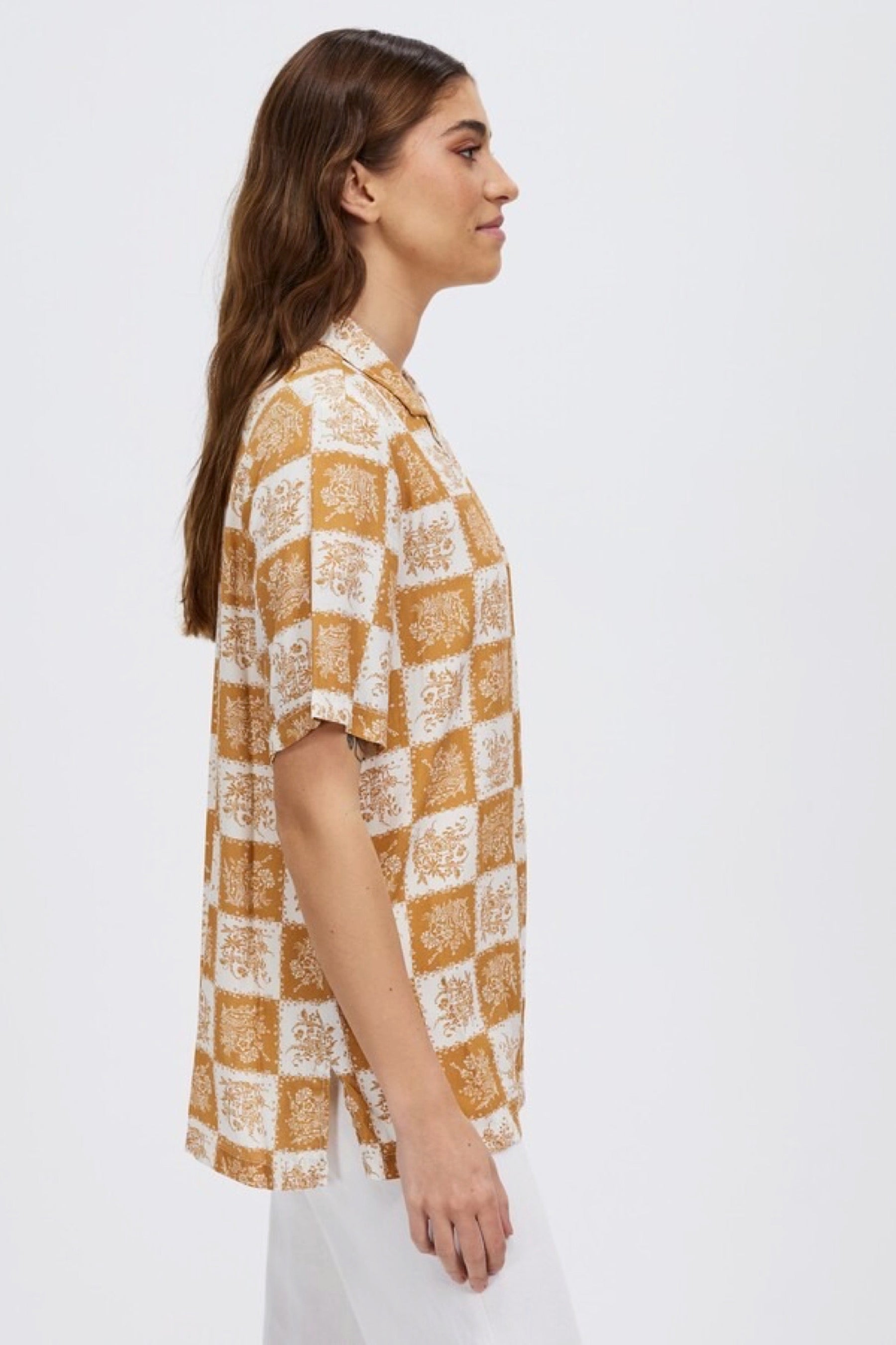 Medal Bronze Patchwork Bunker Shirt