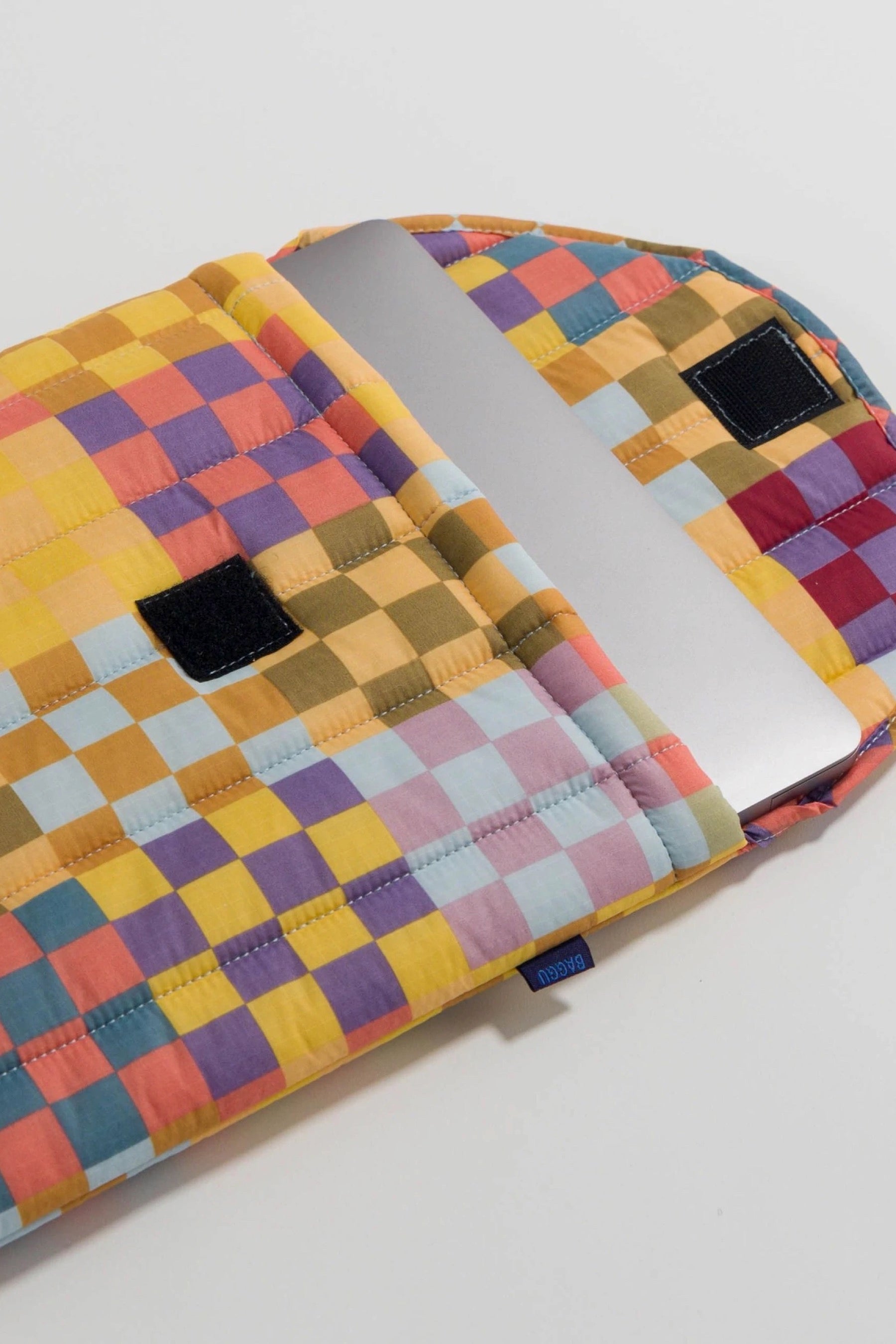 Medium Check Puffy Laptop Sleeve