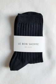 True Black Her Socks