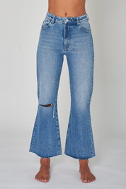 Lara Blue Eastcoast Crop Flare