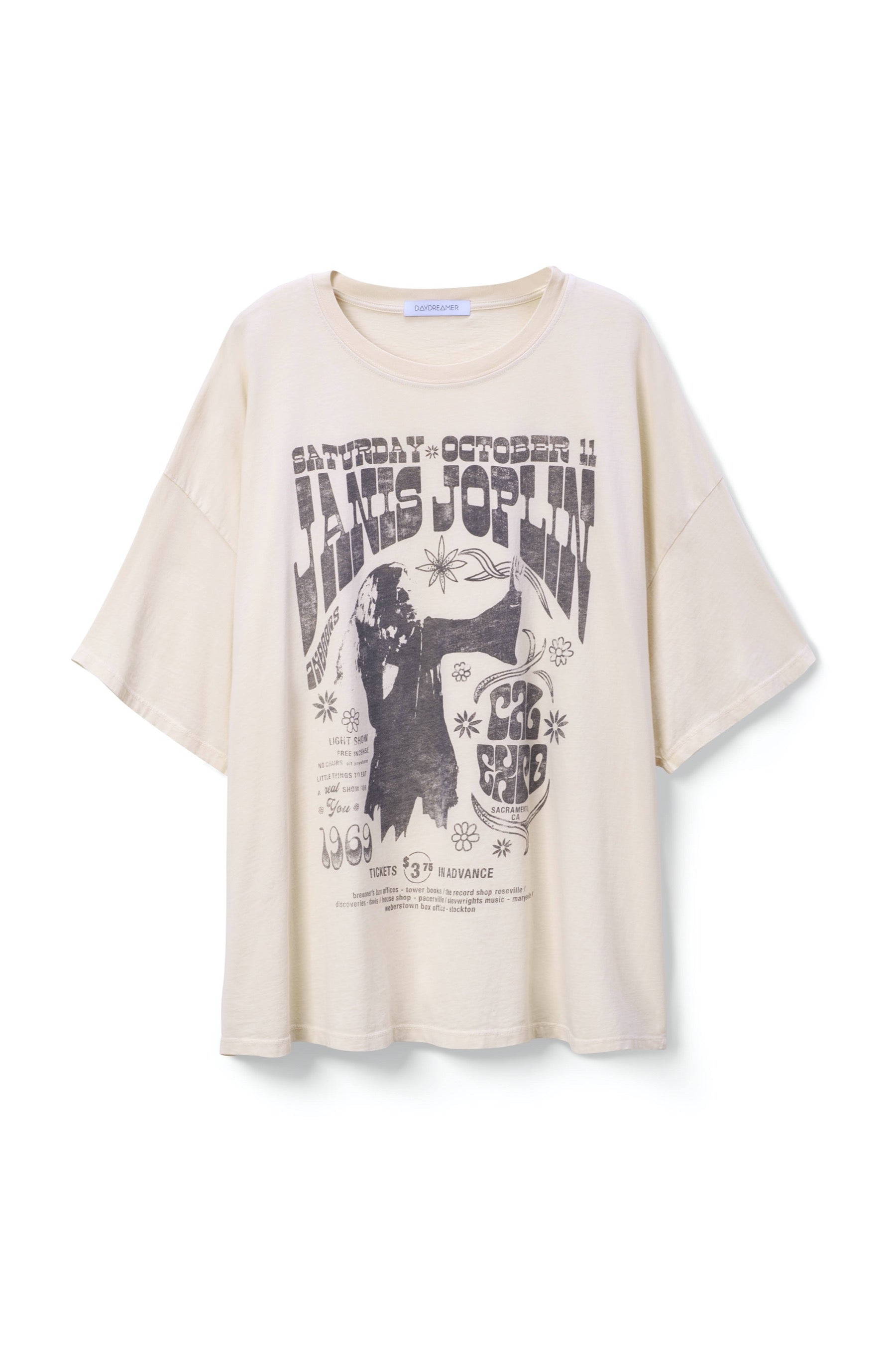 Janis Joplin Poster O/S Tee