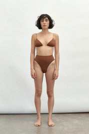 Truffle Fine Strap Triangle Top