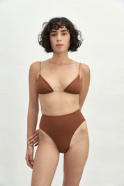 Truffle Fine Strap Triangle Top