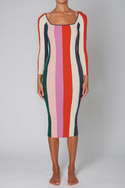 Stripe Covergirl Cherry Dress