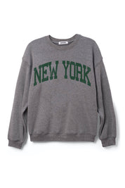 Heather Grey New York BF Crew