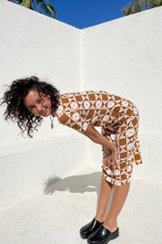 Toasted Pecan Debbie Dress