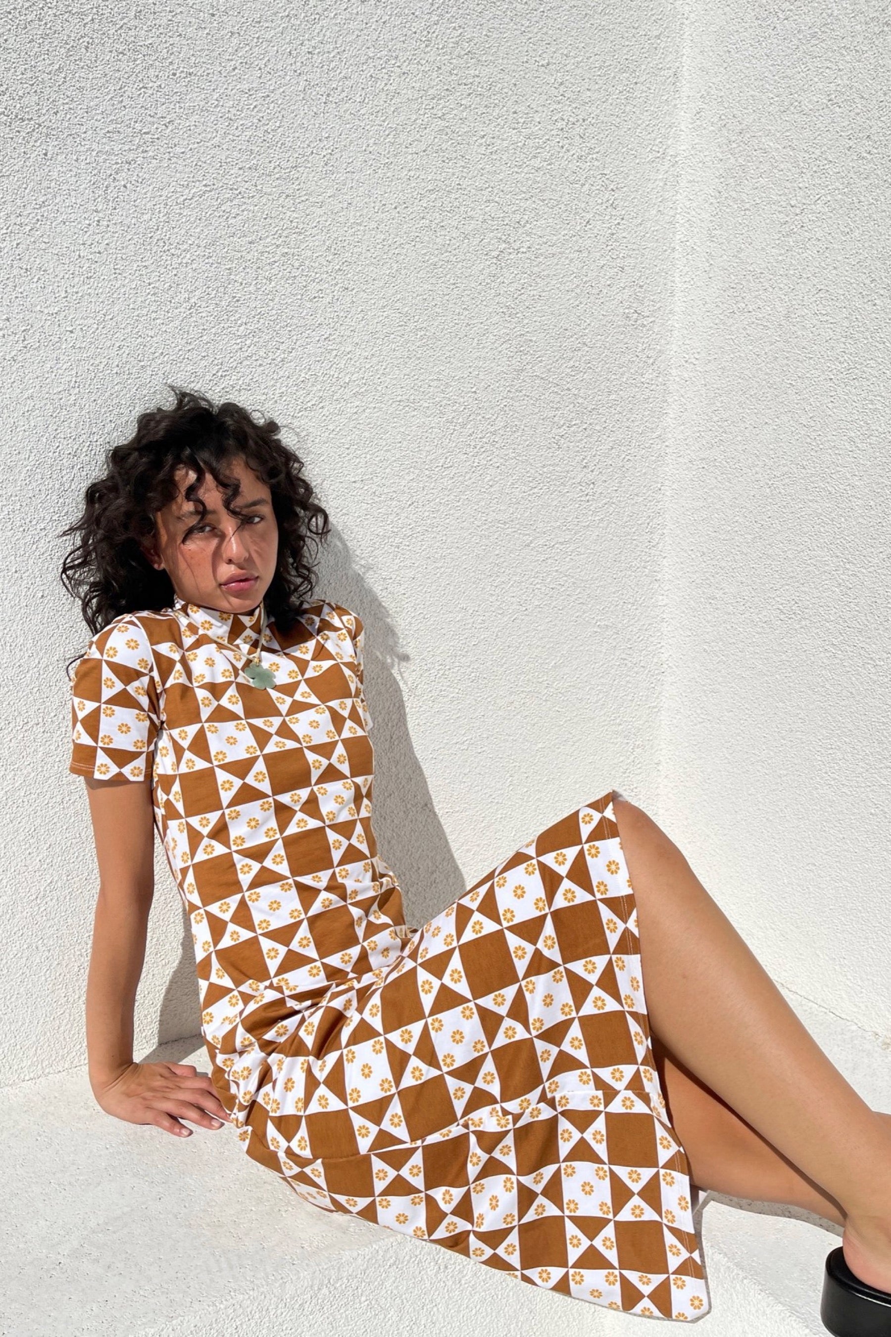 Toasted Pecan Debbie Dress