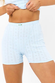 Asher Blue Erin Pointelle Short
