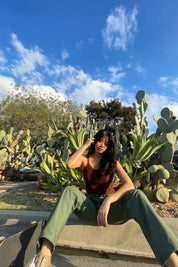 Maya Tank - Chocolate