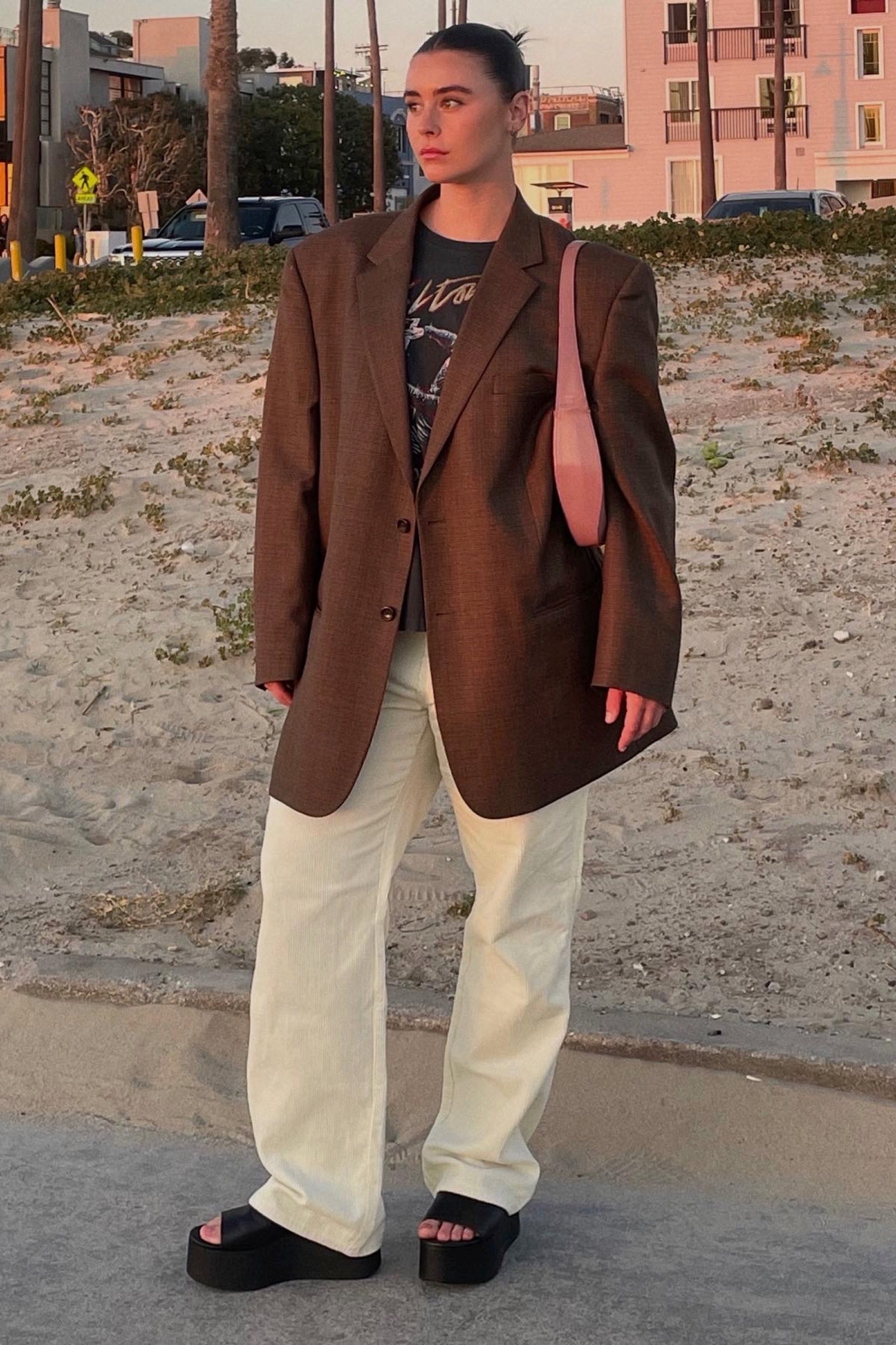 Cord Carpenter Pant - White