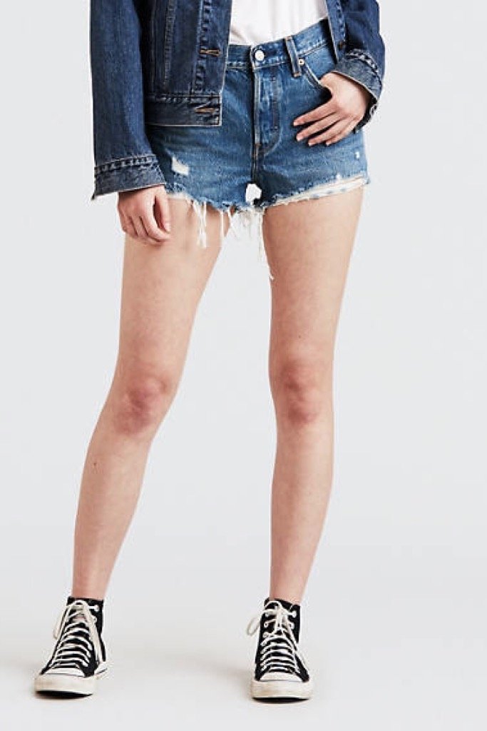 high waist cut off shorts