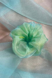 Lime + Seafoam Mini Cloud Scrunchie