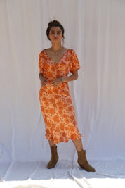 Clay Electro Floral Daisy Circle Dress