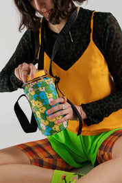 Flowerbed Puffy Water Bottle Sling