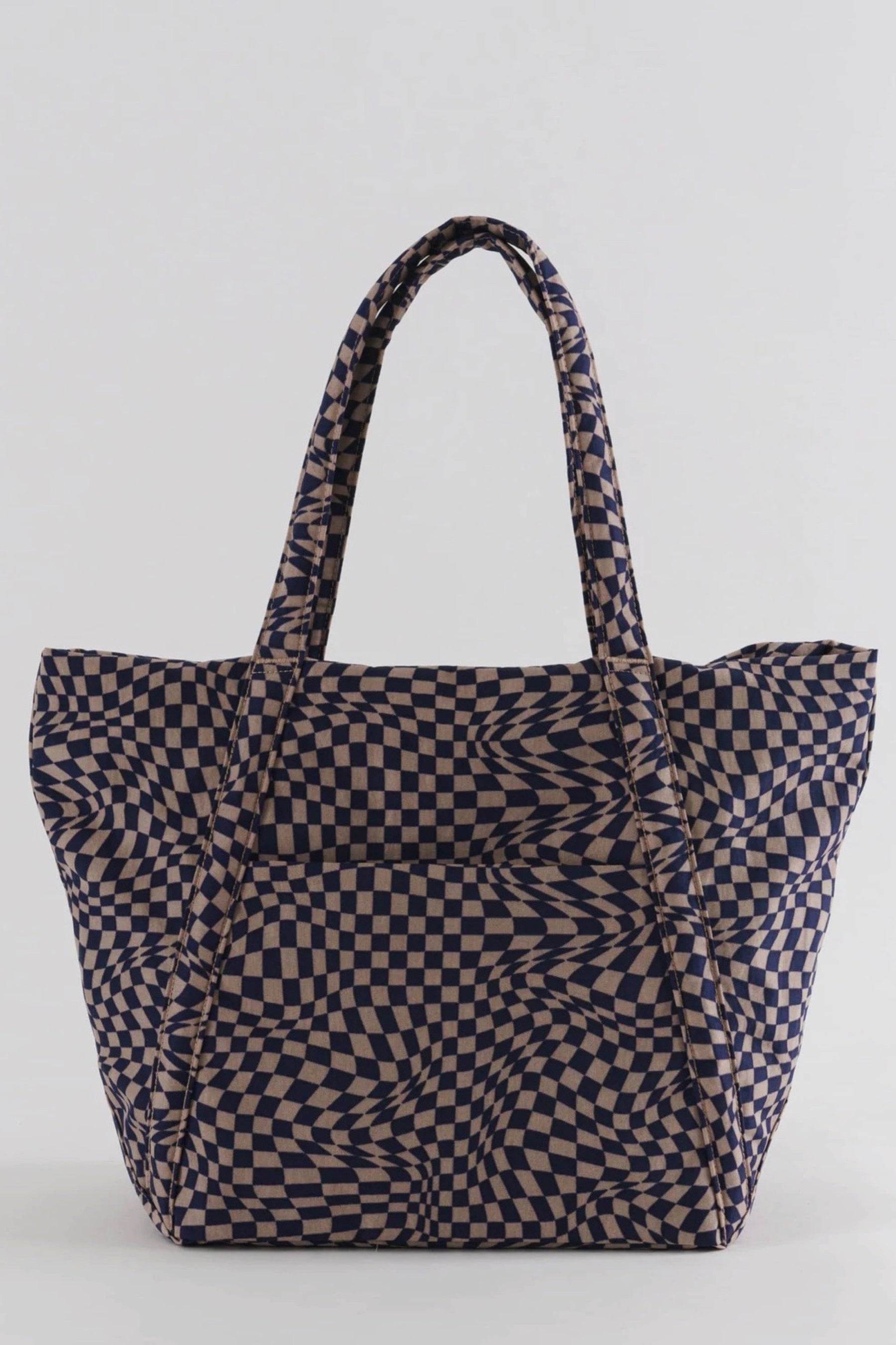 Indigo Trippy Checker Cloud Bag