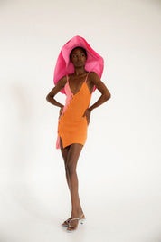 Pink + Orange Maribel Knit Dress