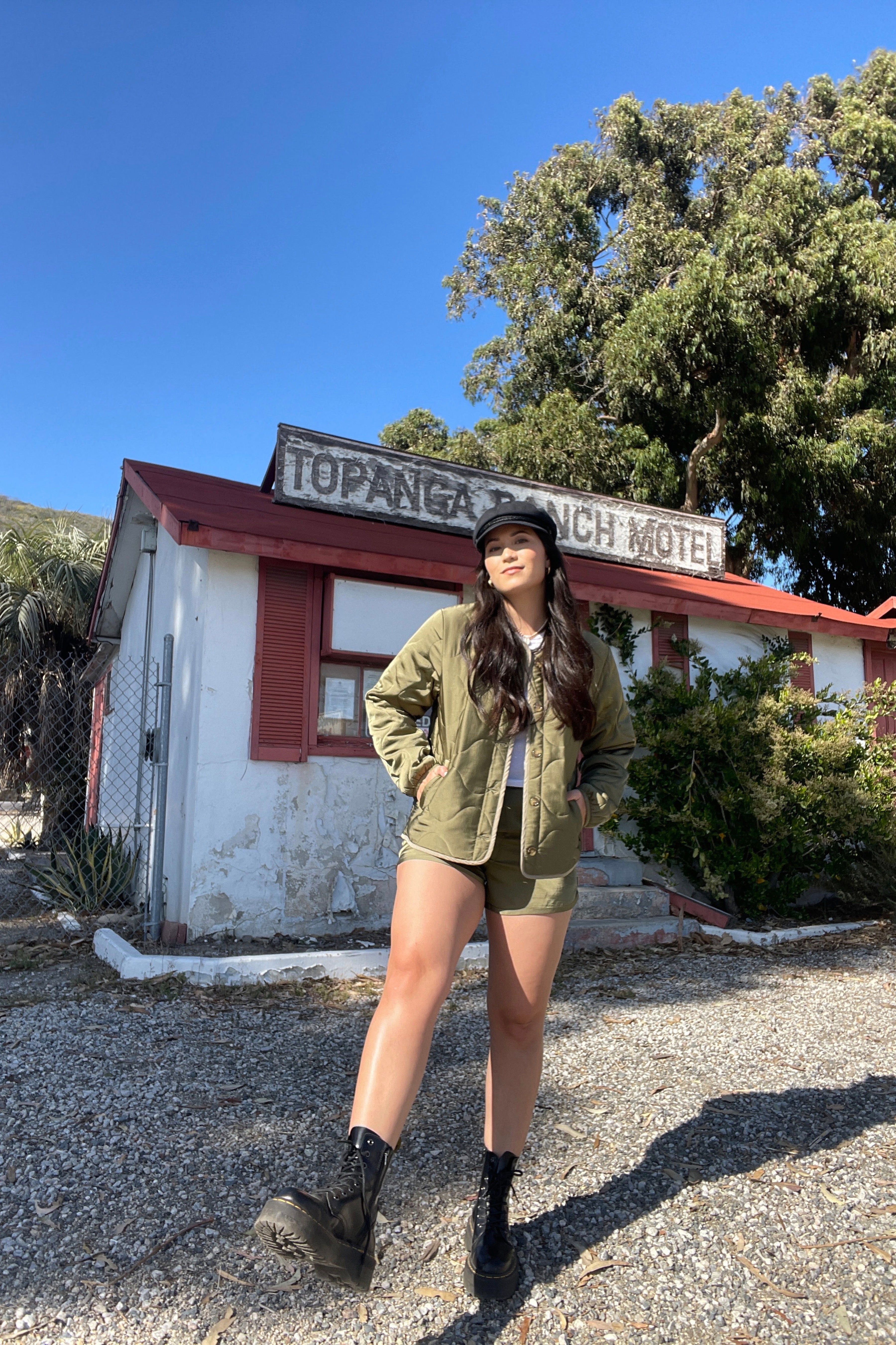 Military Olive Flight Padded Jacket