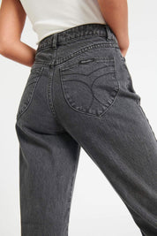 Vintage Black Classic Straight Jeans