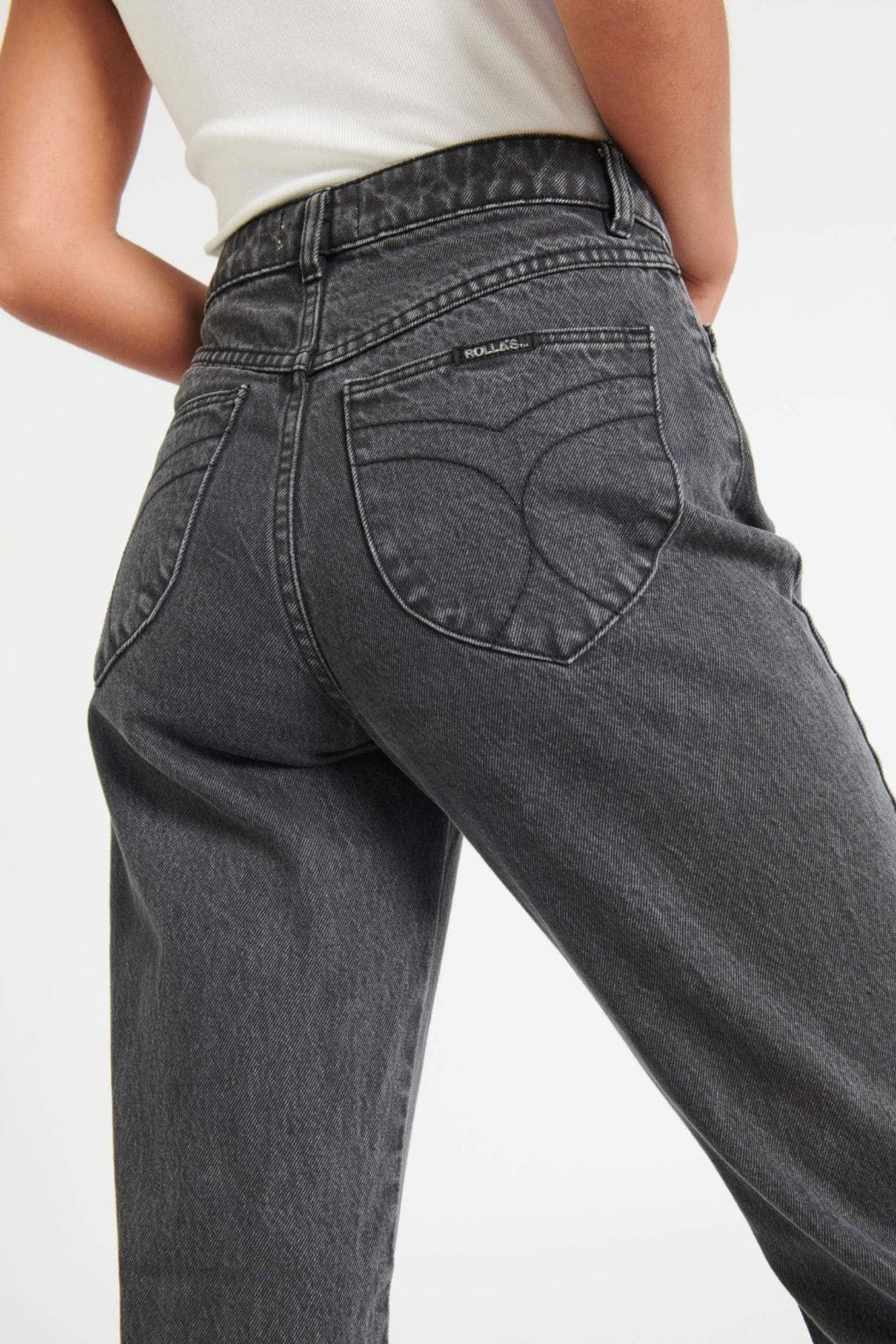 Vintage Black Classic Straight Jeans