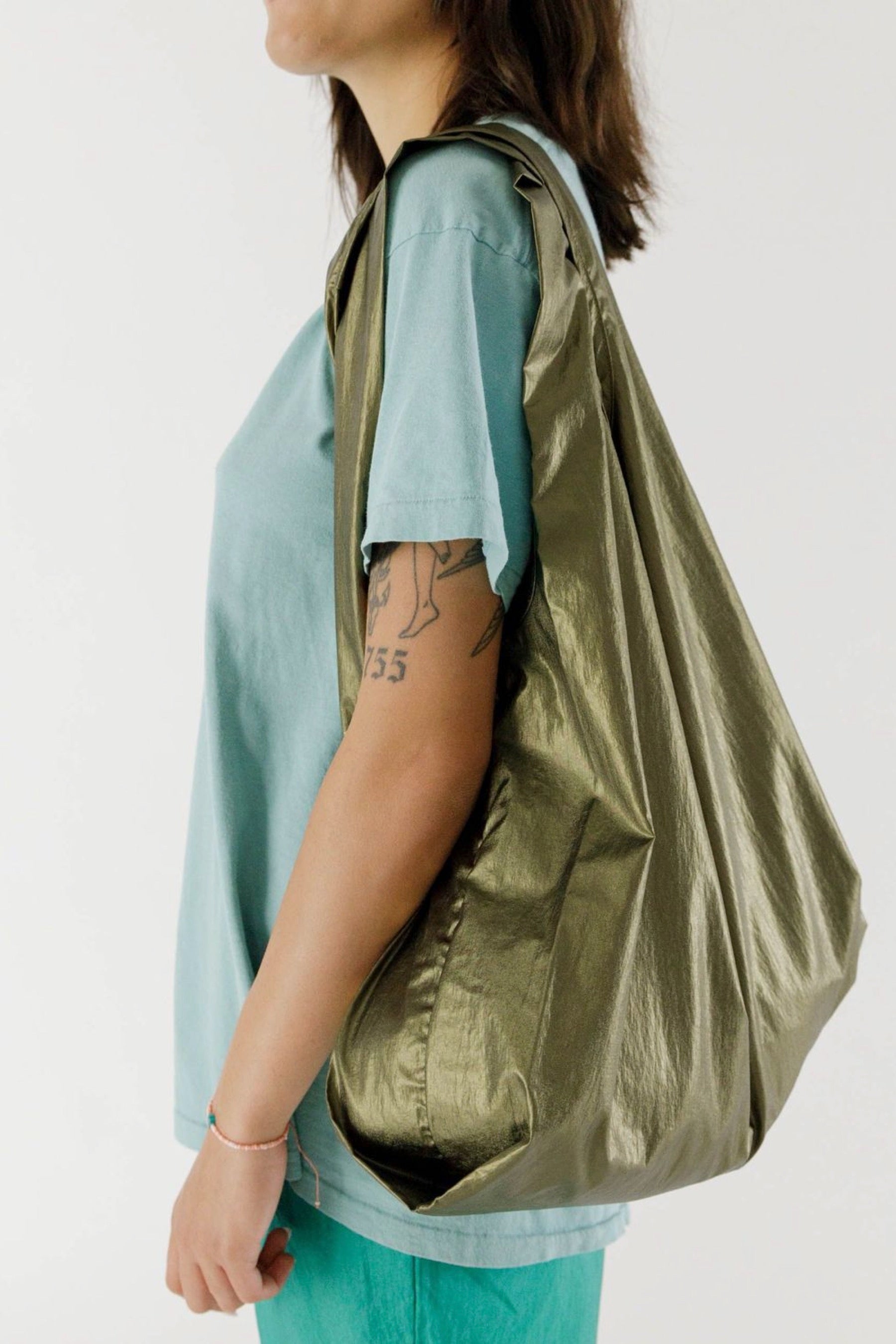 Brass Metallic Baggu