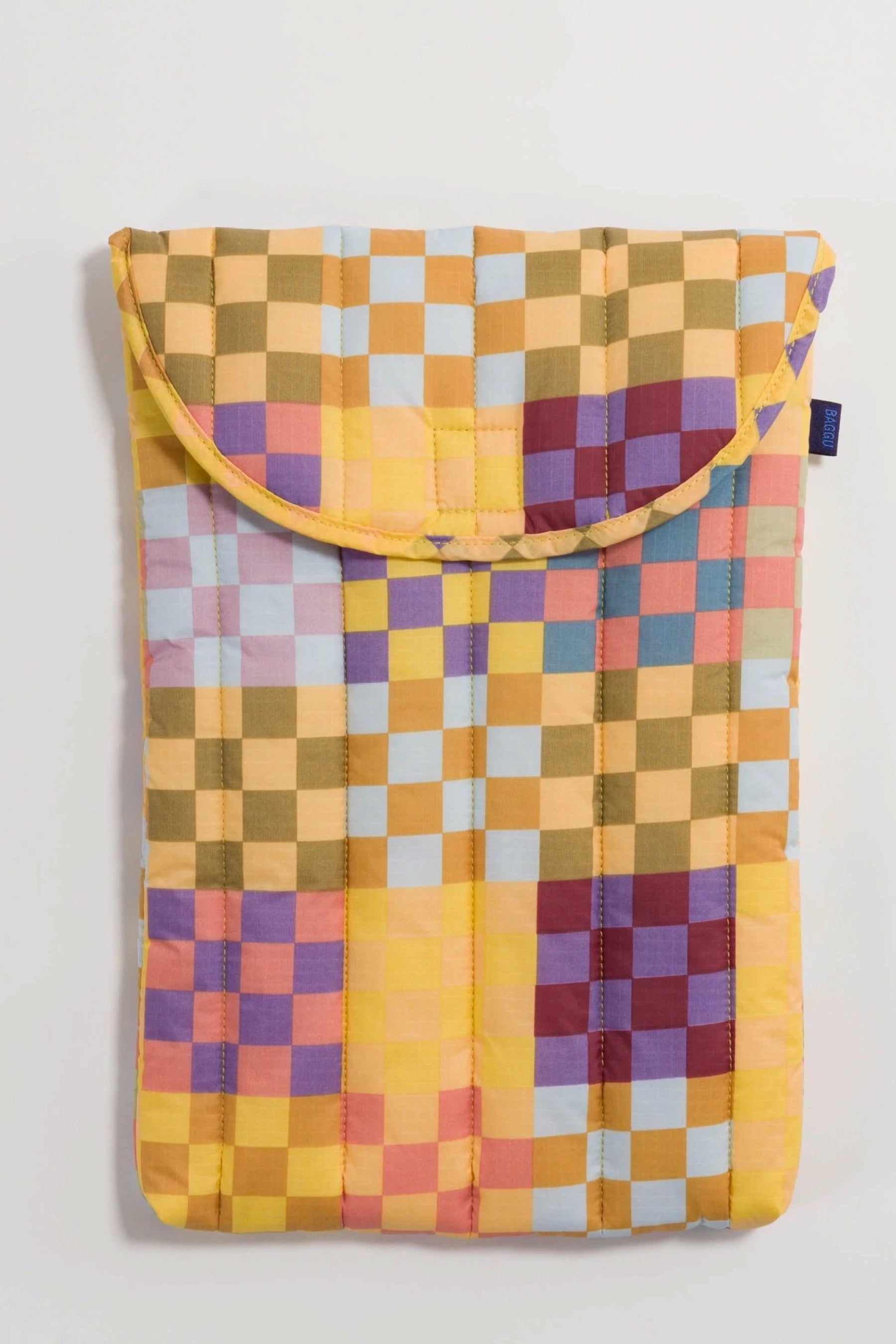 Medium Check Puffy Laptop Sleeve