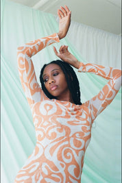 Creamsicle Swirl Dream on Dress