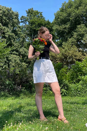 White Victory Trouser Short