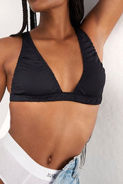 Black Wait And See Bralette