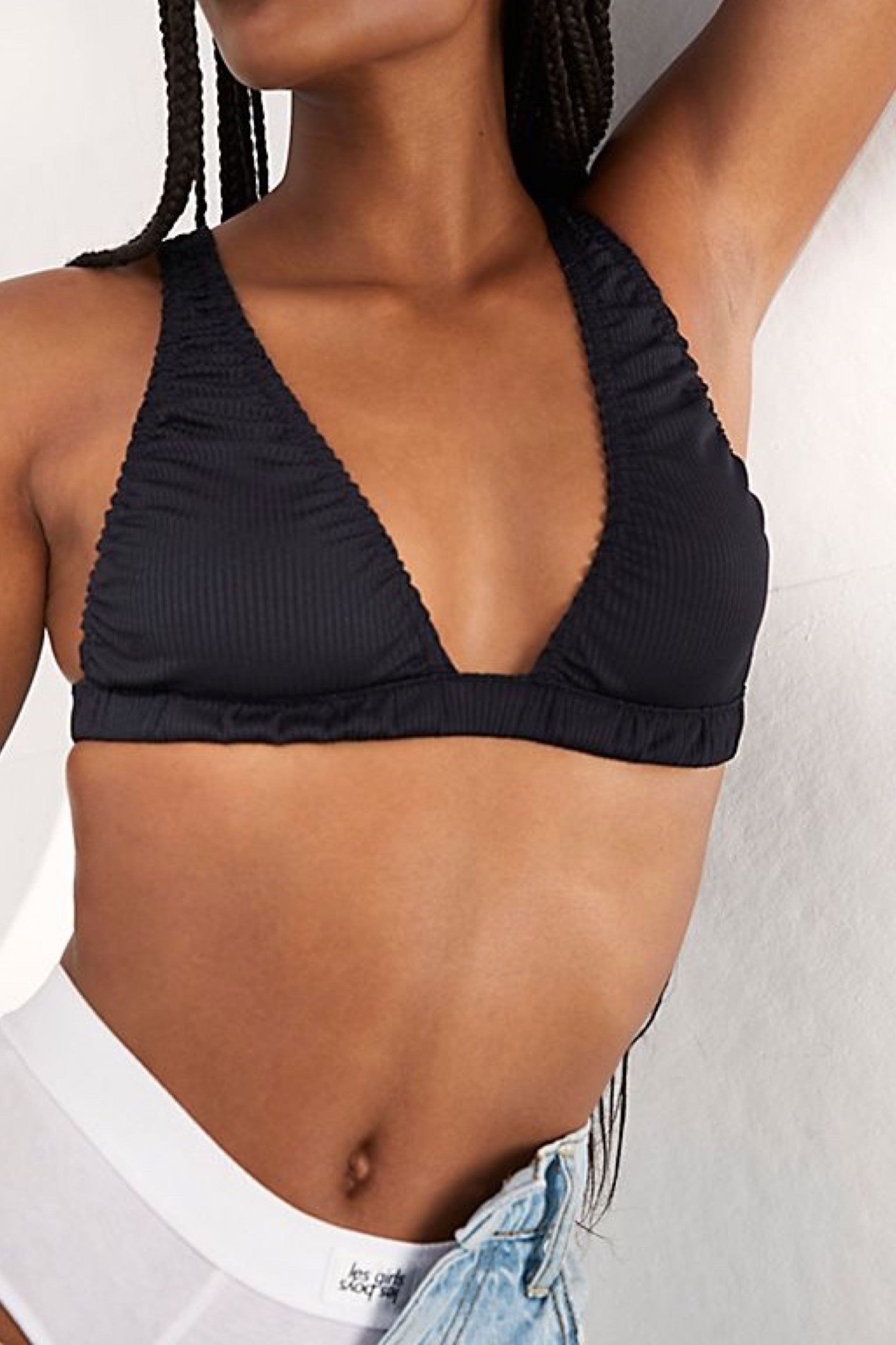 Black Wait And See Bralette