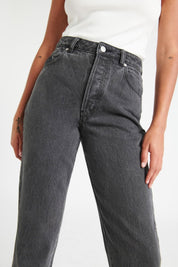 Vintage Black Classic Straight Jeans