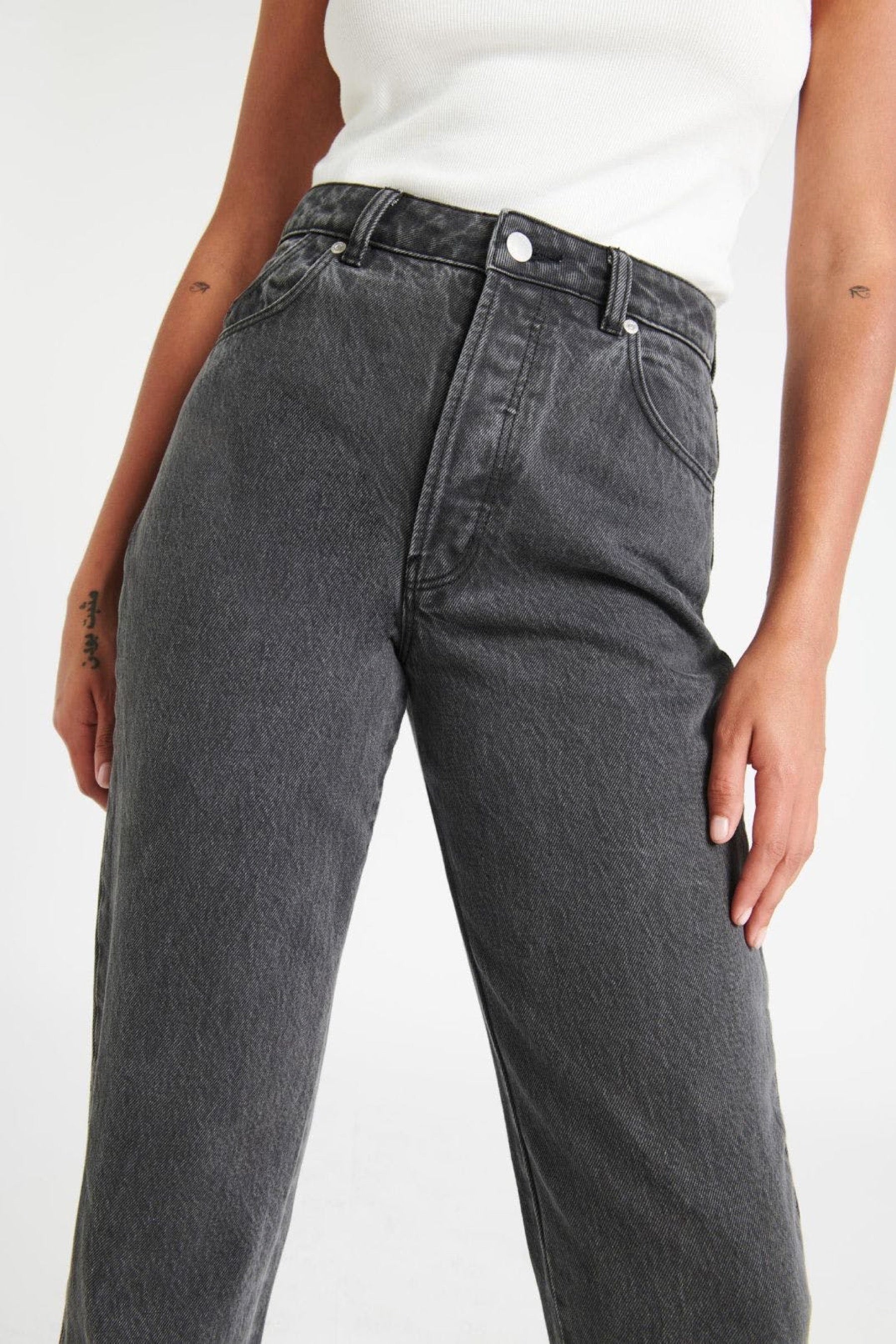 Vintage Black Classic Straight Jeans