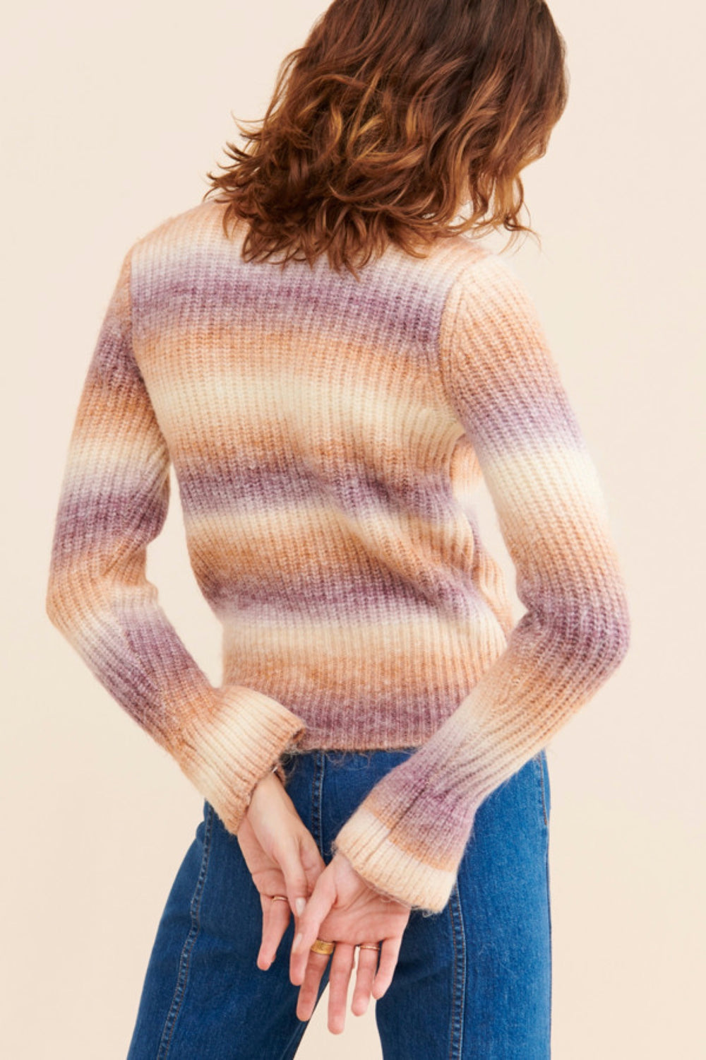 Plum Grenda Space Dye Sweater