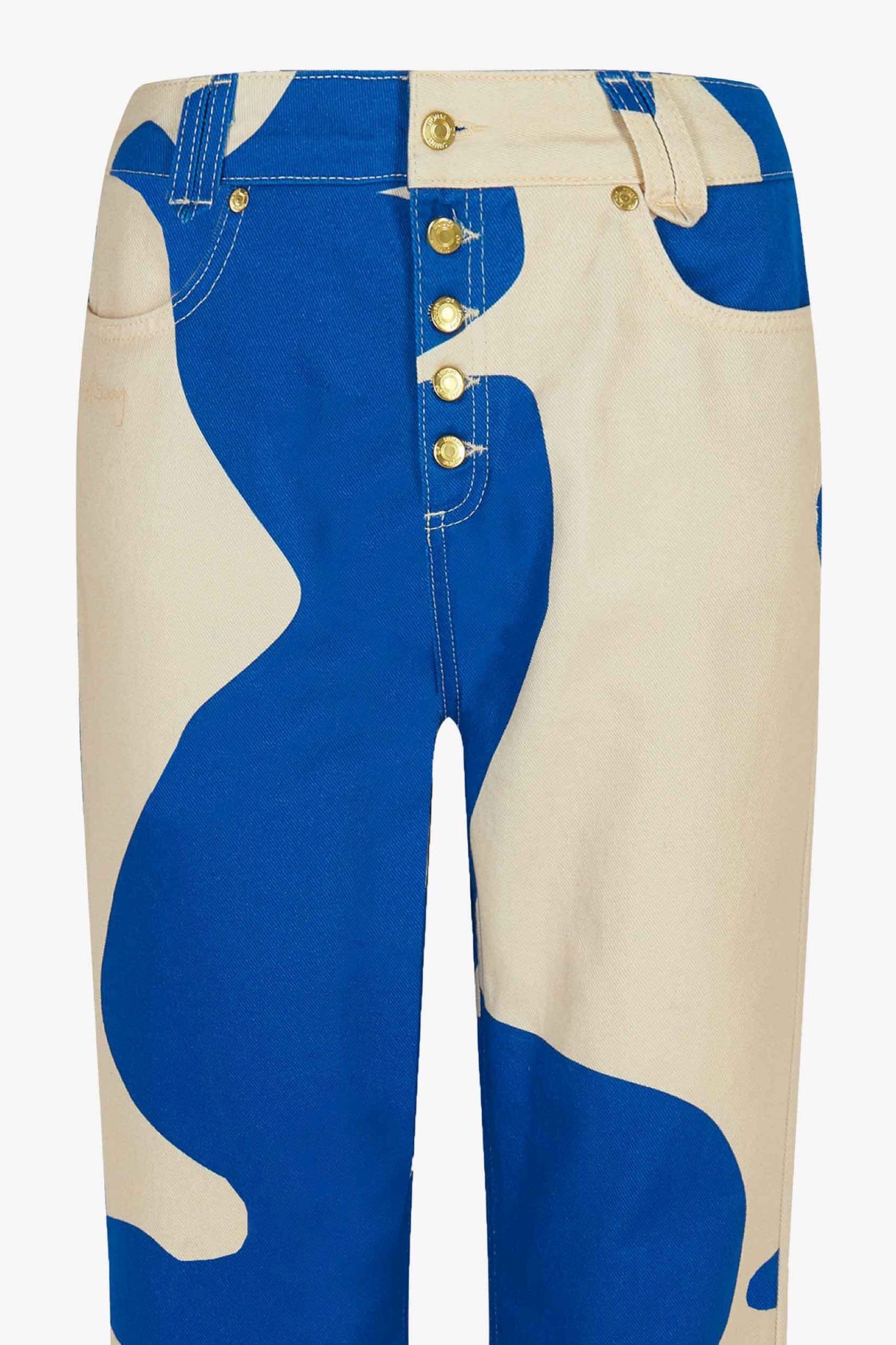 Klein Blue Canvas Jessie Pant