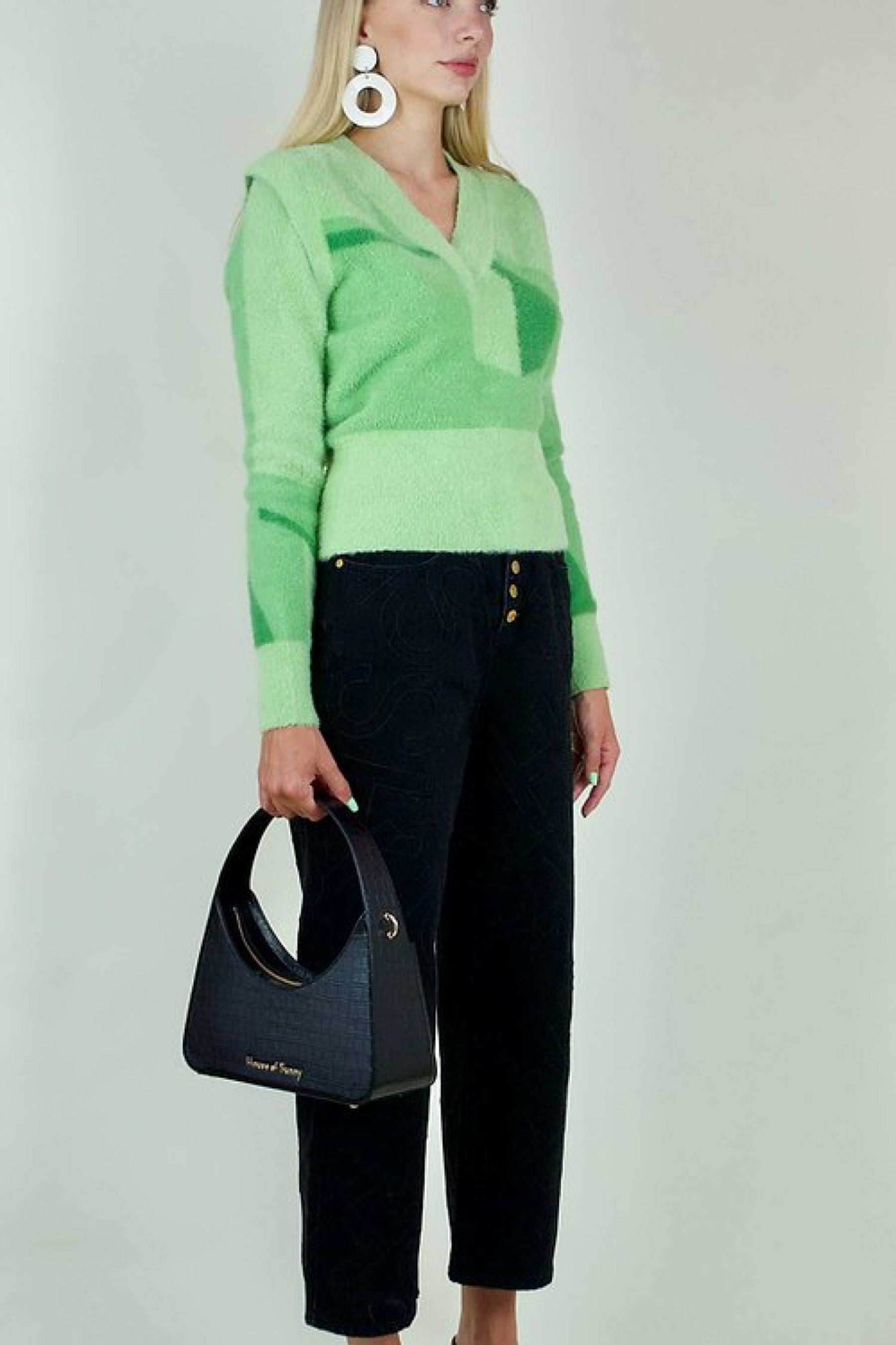 Palm Green Suburban Sweater