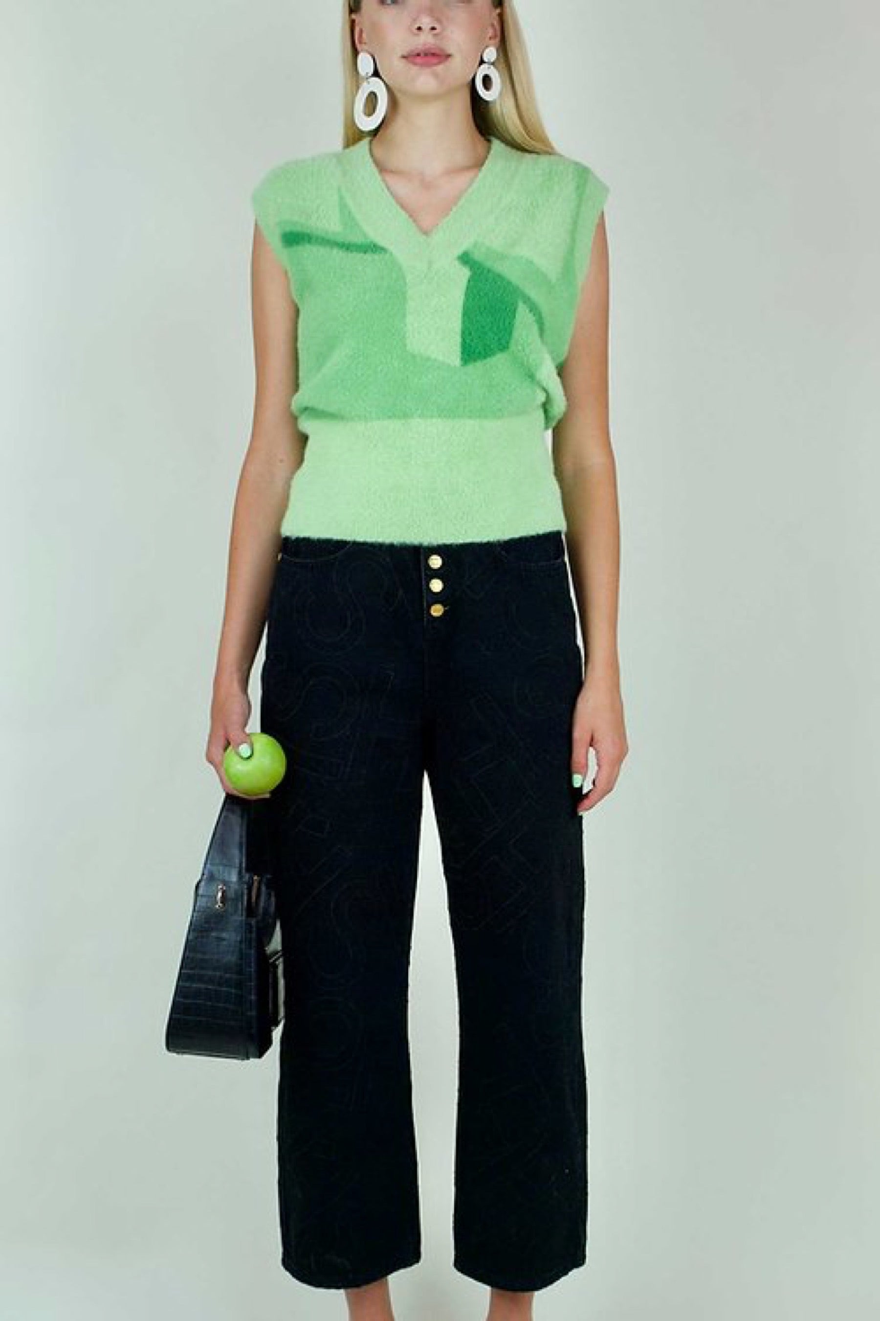 Palm Green Suburban Sweater