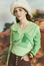 Palm Green Suburban Sweater