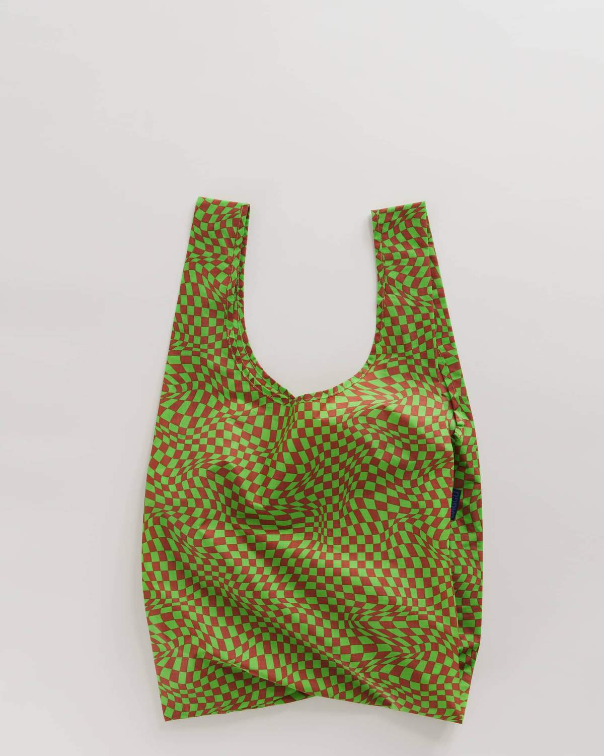 Green Trippy Checker Baggu