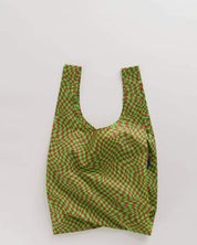 Green Trippy Checker Baggu