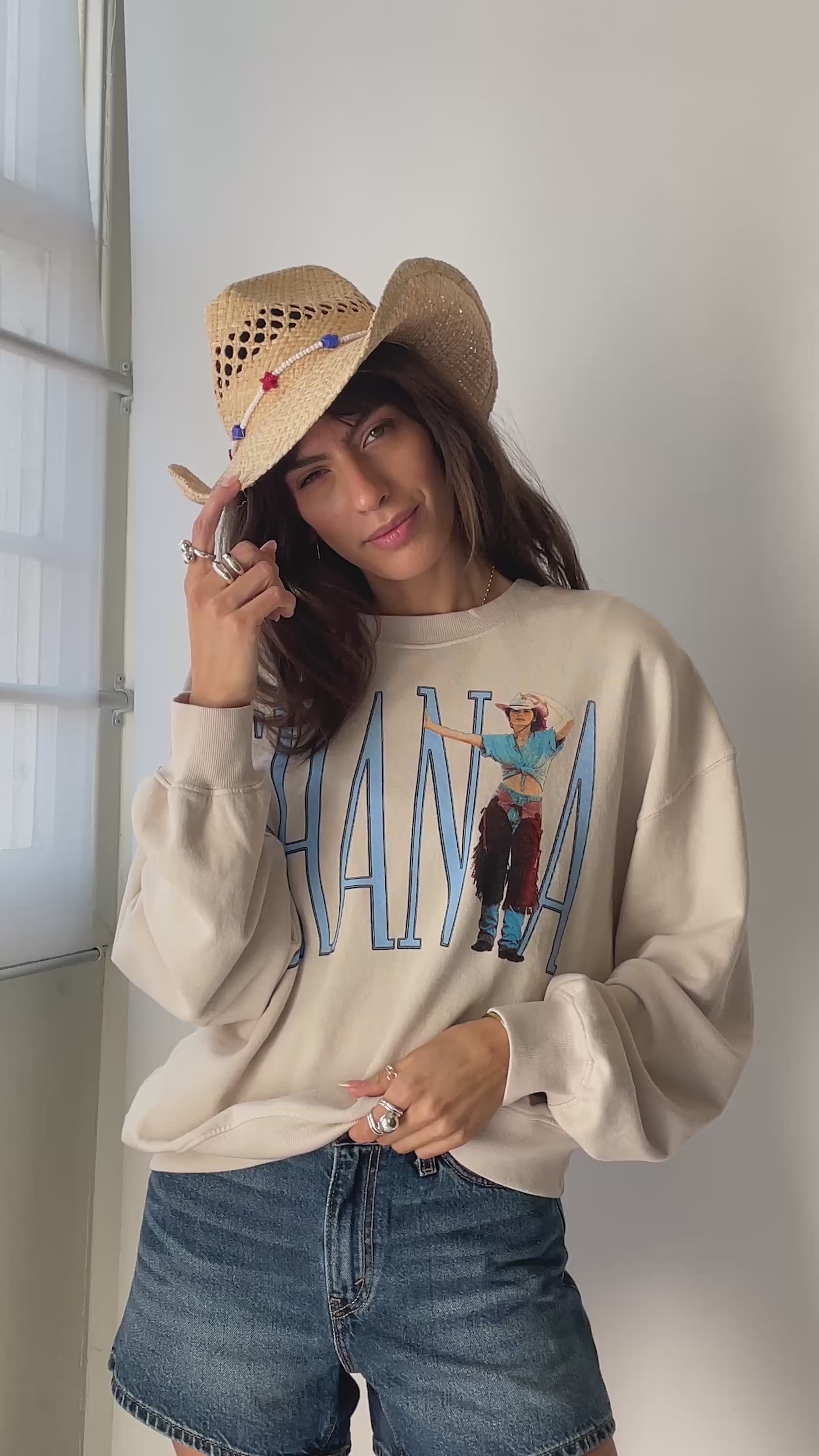 Shania Boots Been Under Oversized Crew