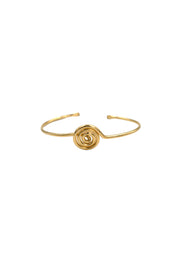 Gold Spiral Cuff Bracelet