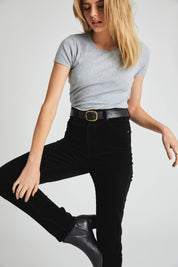 Grey Marle Baby Rib Tee