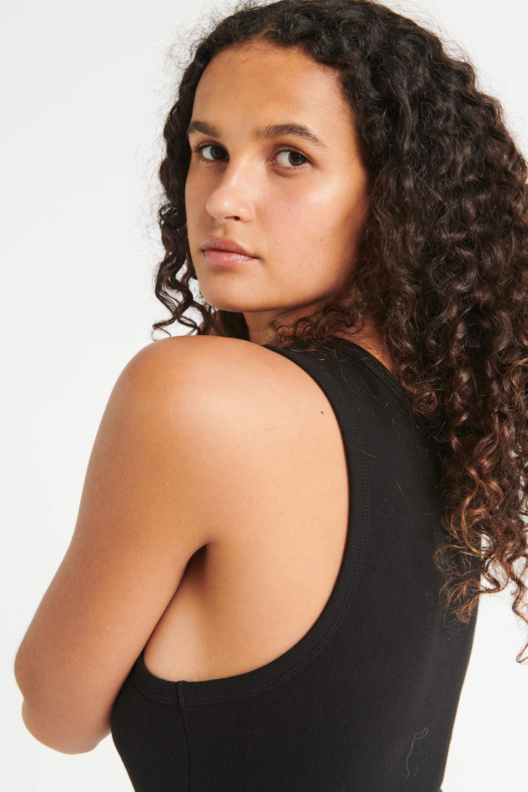 Black Miller Baby Rib Tank