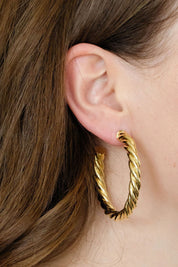 Gold Antigua Hoops