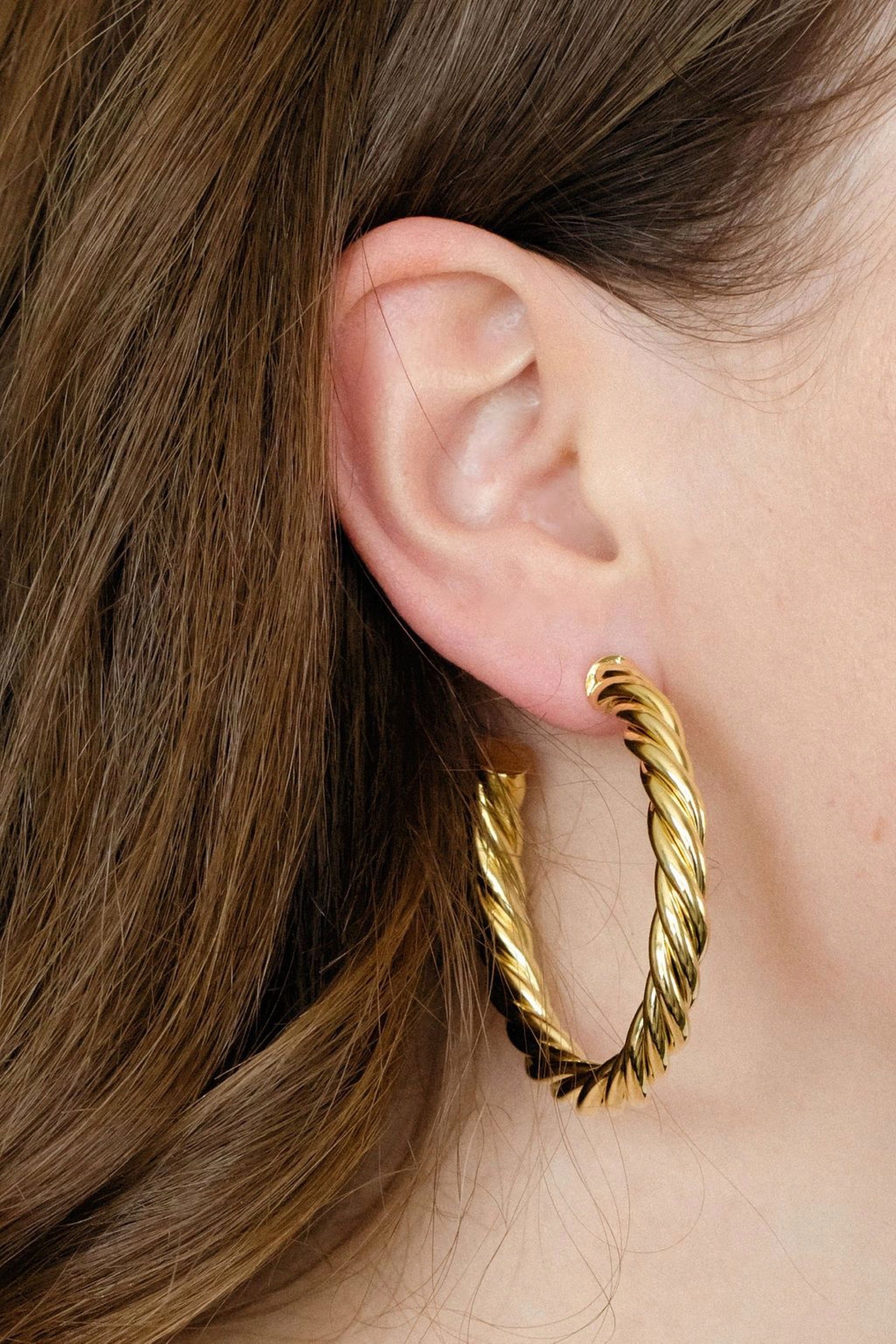 Gold Antigua Hoops
