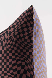Trippy Checker Mix Throw Pillow Case