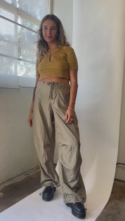 Chute Trouser - Silver Green