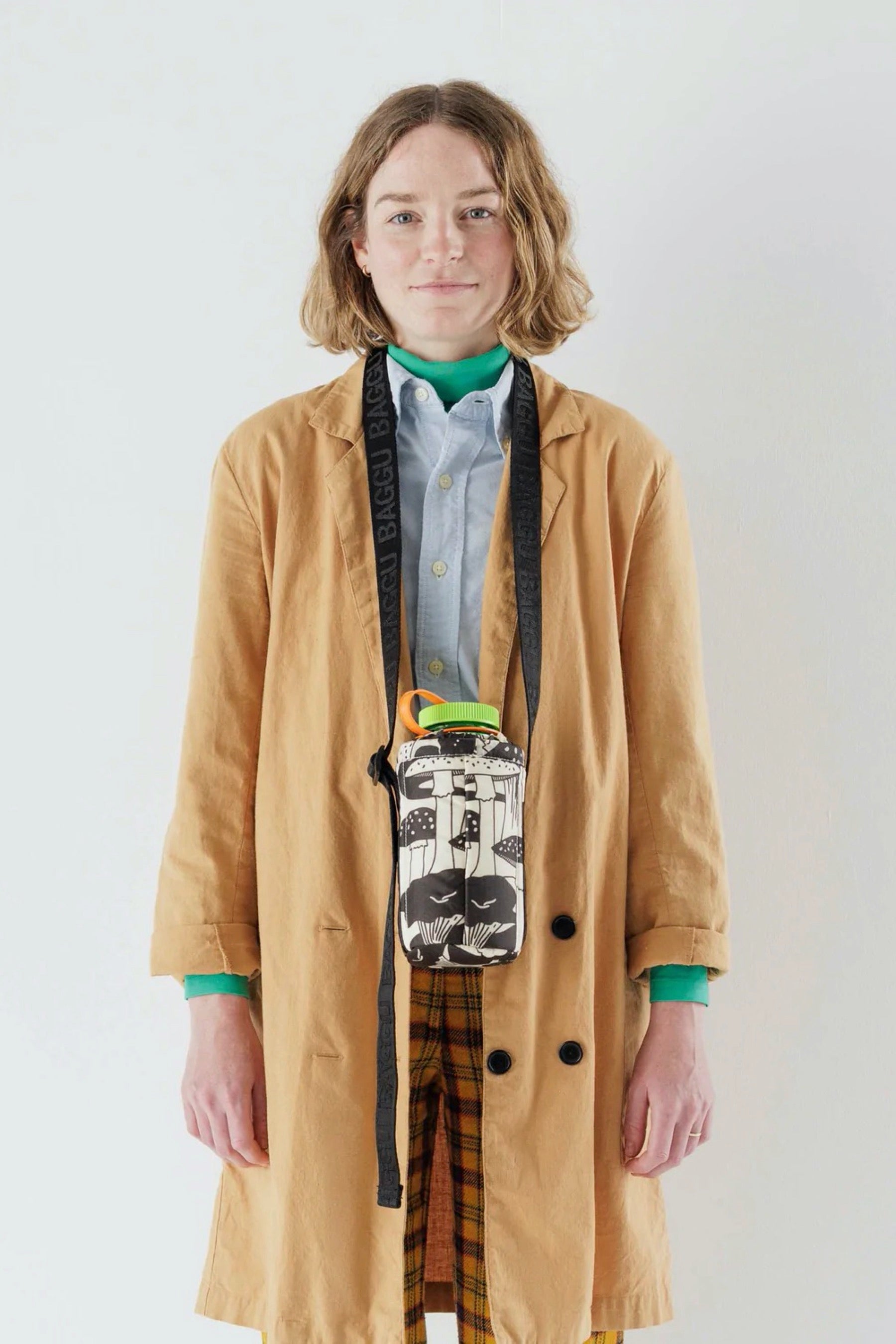 Mushrooms Puffy Water Bottle Sling