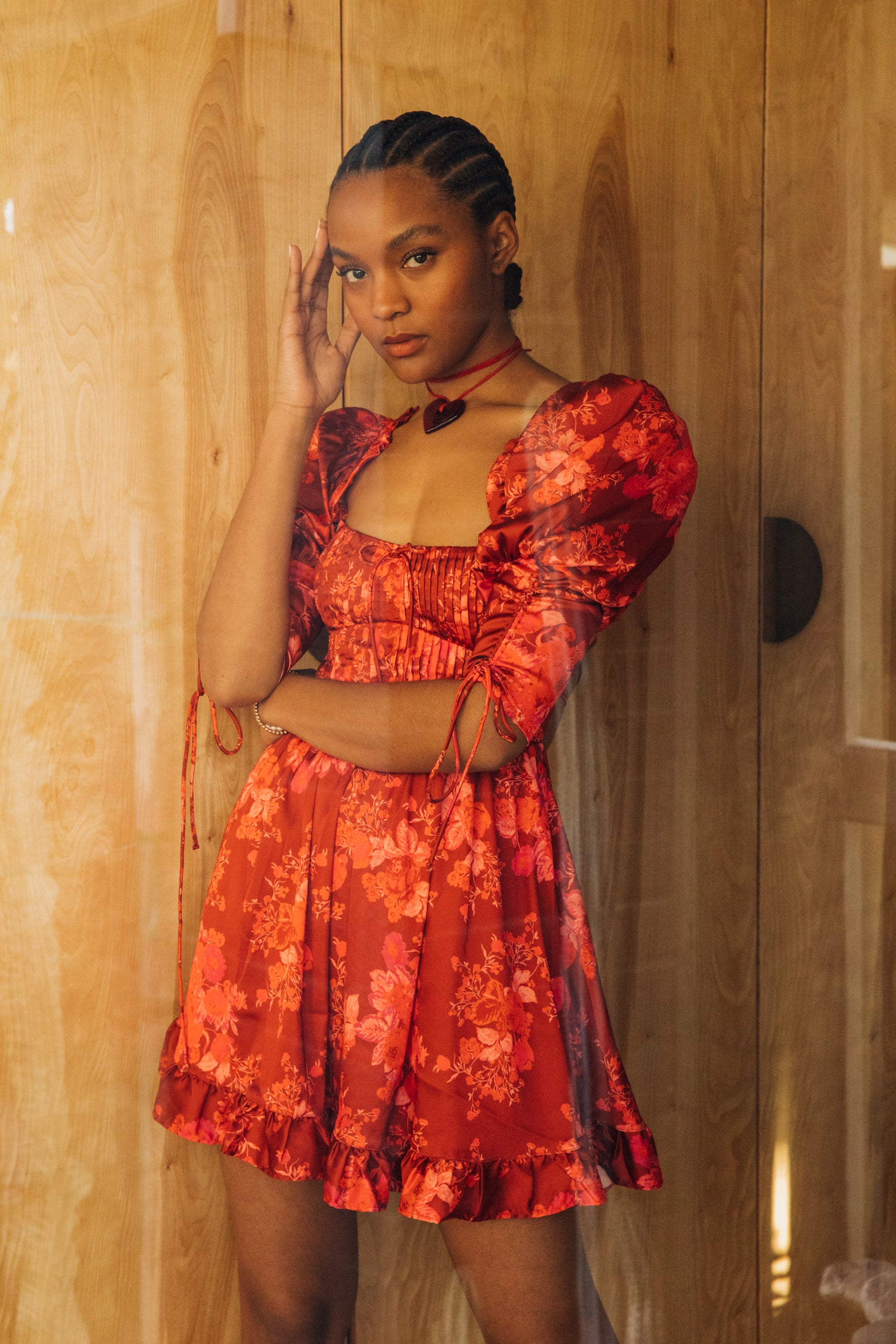Red Alia Mini Dress