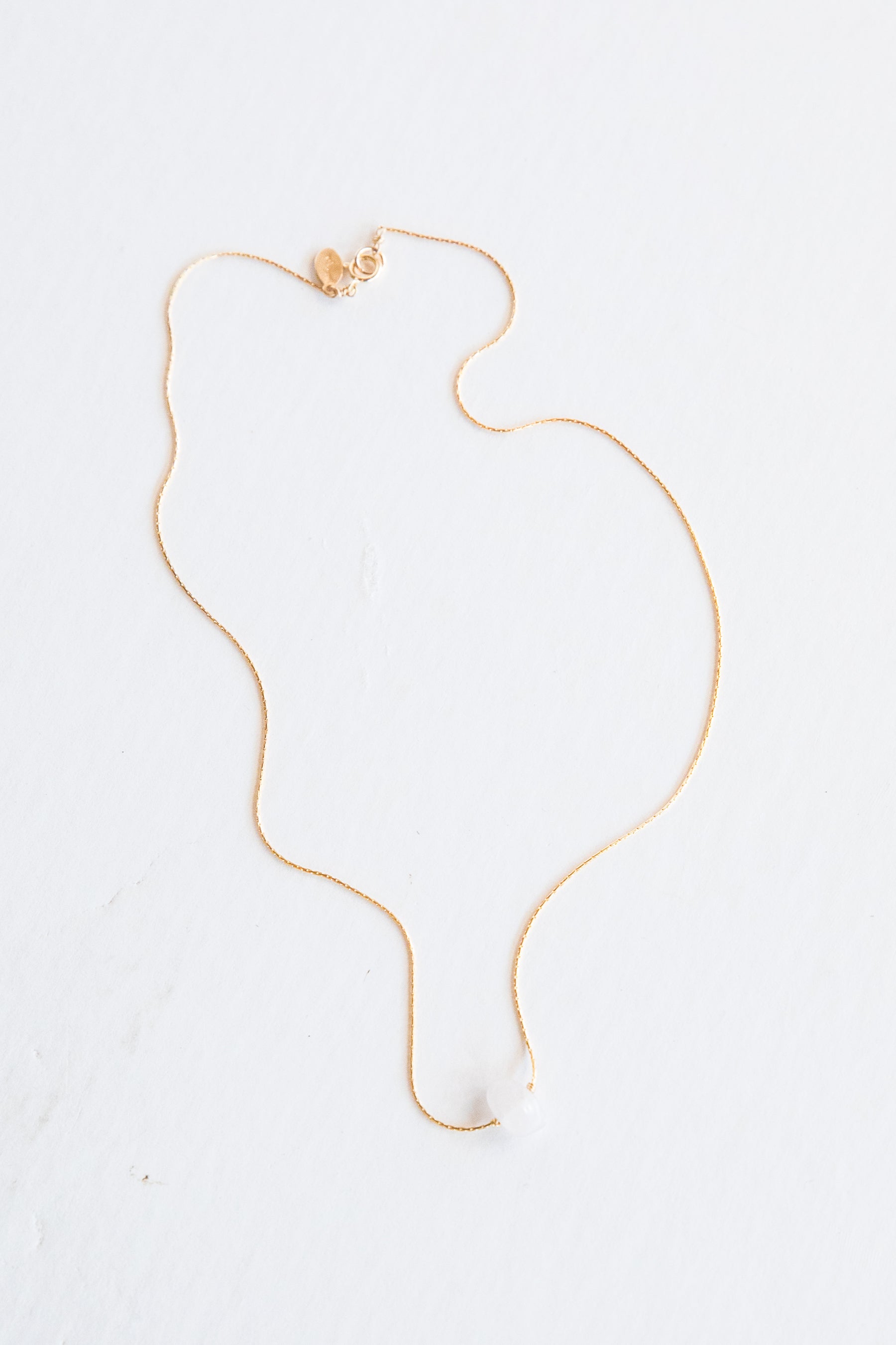 Gold Rose Quartz Itty Bitty Necklace