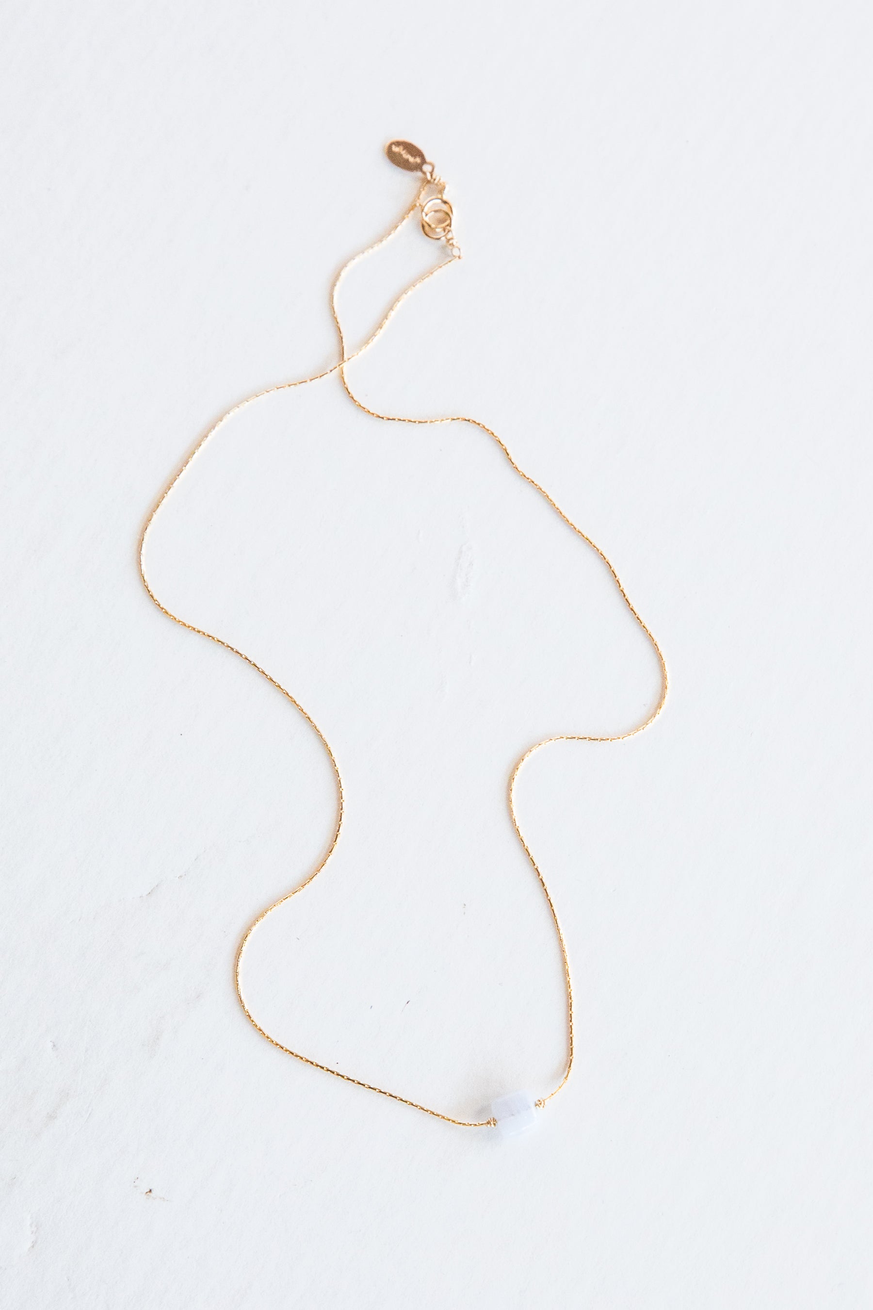 Blue Lace Agate Itty Bitty Necklace